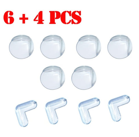 Free Shipping 10 Pcs Lot PVC Clear Edge Baby Safety Corner Protector, In Corners Of Table Cabinet Desk  Corner Rubber Angle