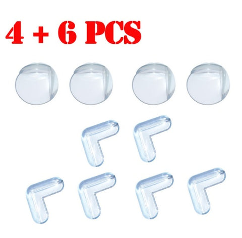 Free Shipping 10 Pcs Lot PVC Clear Edge Baby Safety Corner Protector, In Corners Of Table Cabinet Desk  Corner Rubber Angle