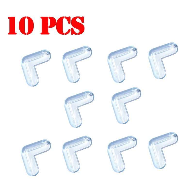 Free Shipping 10 Pcs Lot PVC Clear Edge Baby Safety Corner Protector, In Corners Of Table Cabinet Desk  Corner Rubber Angle