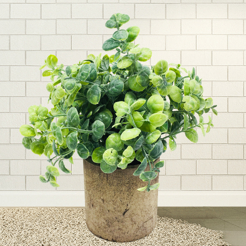 Compatible with Apple, Artificial Plant Eucalyptus Lysimachia Artificial Potted Plant Artificial Flower Potted Artificial Green Plant