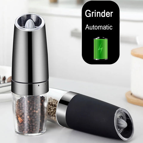 Electric Gravity Pepper Grinder Salt Grinder Adjustable Coarseness