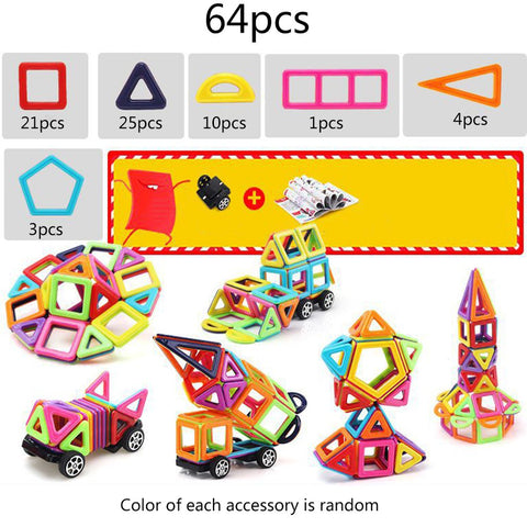 Magnetic building block toys