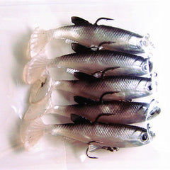 Black and white sea bass killer fish T soft package lead fish, fish 14 grams 8 cm lures perch designed to kill soft bait
