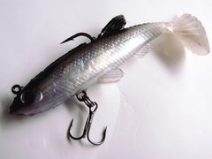 Black and white sea bass killer fish T soft package lead fish, fish 14 grams 8 cm lures perch designed to kill soft bait