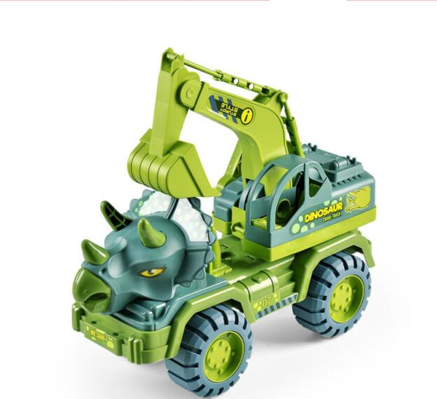 Children's Toy Car Dinosaur Engineering Vehicle Digging Transport Truck